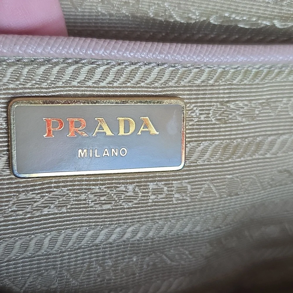 Prada Women's Tan Leather Tote Bag - Picture 8 of 16